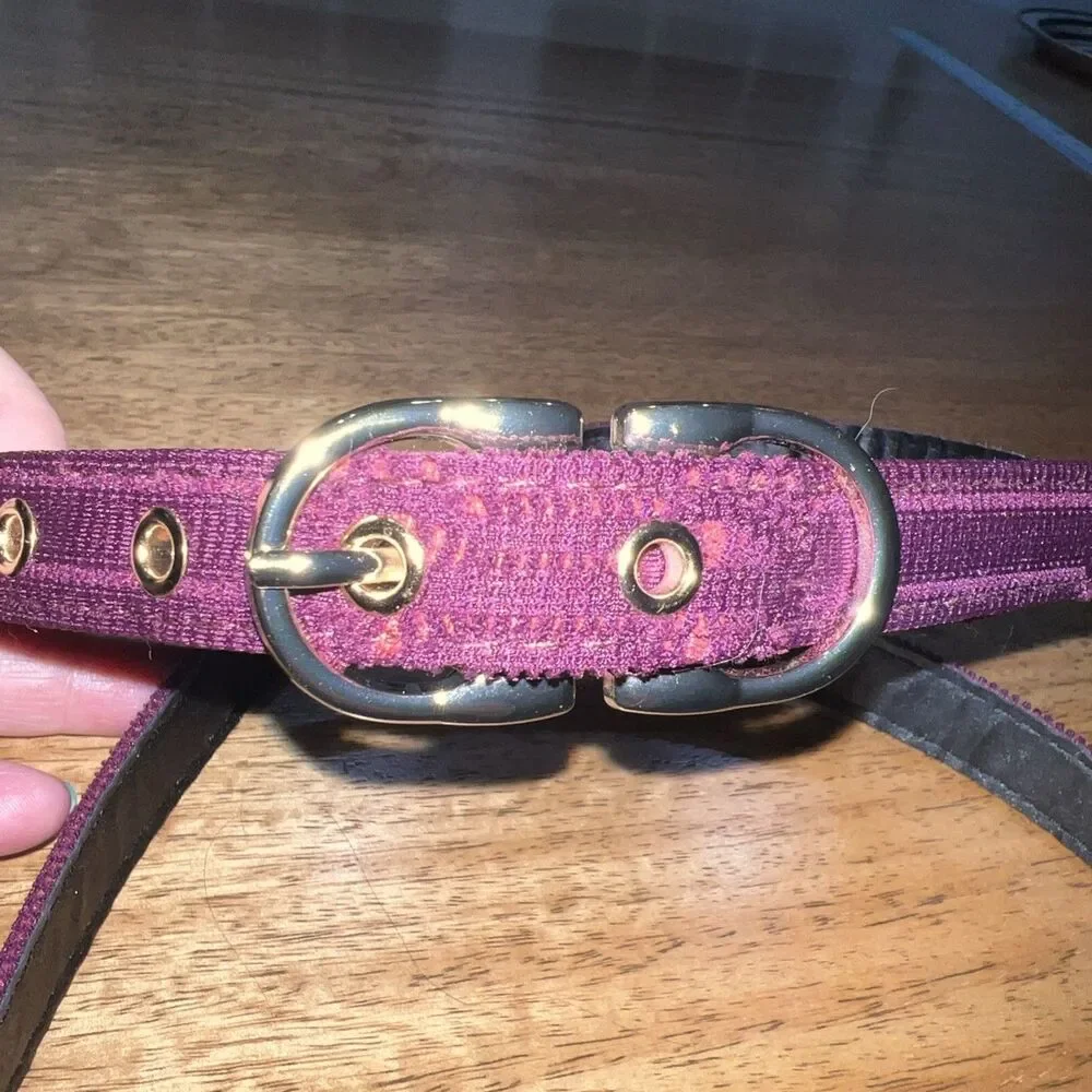 Women’s Pre-owned Purple Belt‎ With Gold Hardware Size XXL